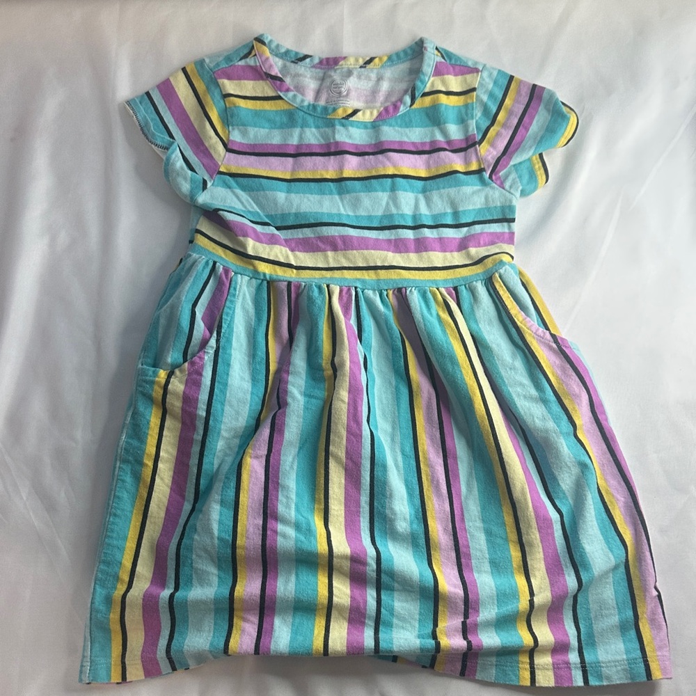 Wonder Nation Colorful Striped Dress
